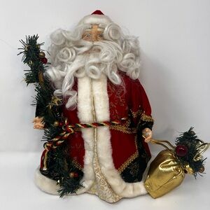 Vintage Santa Claus Table Top Christmas Tree Topper Collectable Kitschy Retro